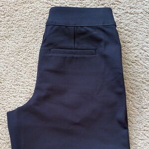 Soft Surroundings Pull on wide leg Ponte ankle pant black XS